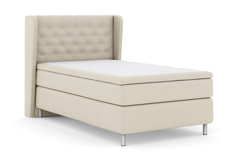 Select No 6 Komplett Sängpaket 120x200 Fast Watergel - Beige/Metall - Products - Möbler - Säng - Enkelsäng