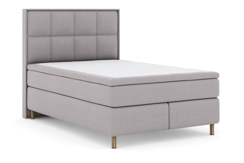 Select No 6 Komplett Sängpaket 140x200 Fast Latex/Memory - Ljusgrå/Koppar - Products - Möbler - Säng - Kontinentalsäng