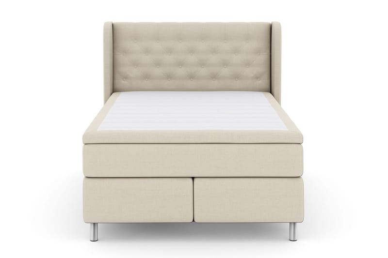 Select No 6 Komplett Sängpaket 140x200 F/M Latex/Memory, Beige/Metall