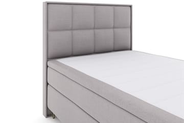 Select No 6 Komplett Sängpaket 140x200 F/M Latex/Memory - Ljusgrå/Metall V-form - Products - Möbler - Säng - Kontinentalsäng