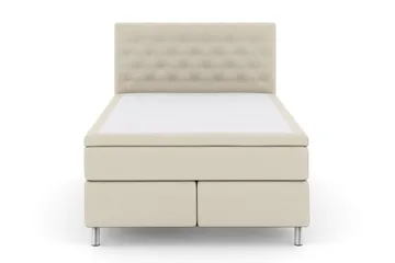 Select No 6 Komplett Sängpaket 140x200 F/M Memory/Pocket - Beige/Metall - Products - Möbler - Säng - Kontinentalsäng