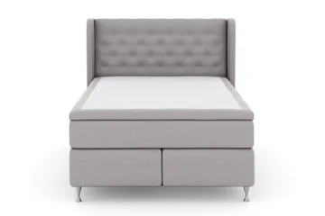 Select No 6 Komplett Sängpaket 140x200 Medium Latex/Memory - Ljusgrå/Silver - Products - Möbler - Säng - Kontinentalsäng