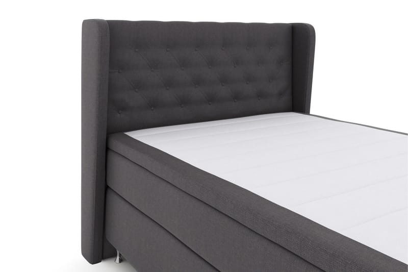 Select No 6 Komplett Sängpaket 140x200 Medium Latex/Memory - Mörkgrå/Silver - Products - Möbler - Säng - Kontinentalsäng