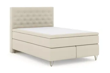Select No 6 Komplett Sängpaket 140x200 Medium Watergel - Beige/Metall V-form - Products - Möbler - Säng - Kontinentalsäng