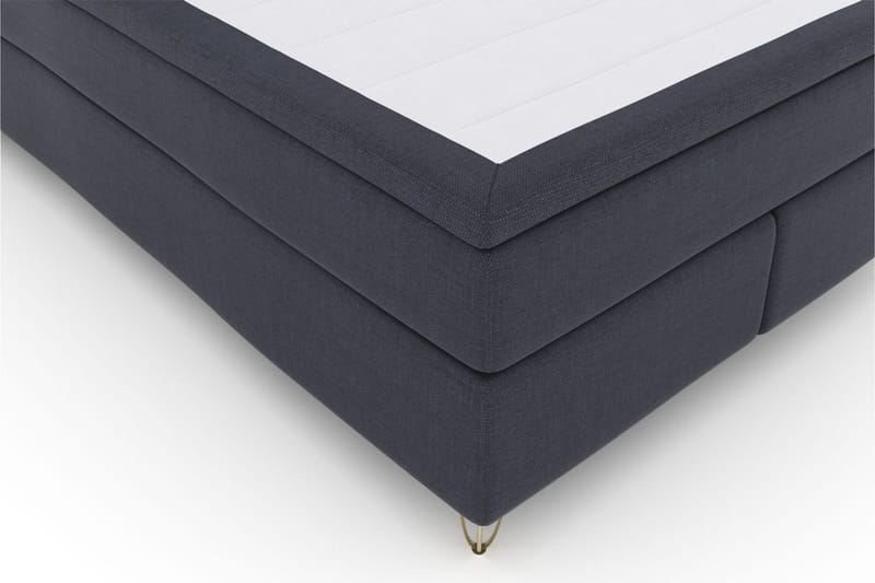 Select No 6 Kontinentalsäng 140x200 Fast/Medium Latex/Memory - Blå/Metall V-Form - Products - Möbler - Säng - Kontinentalsäng