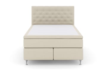 Select No 6 Kontinentalsäng 140x200 F/M Memory/Pocket - Beige/Silver - Products - Möbler - Säng - Kontinentalsäng