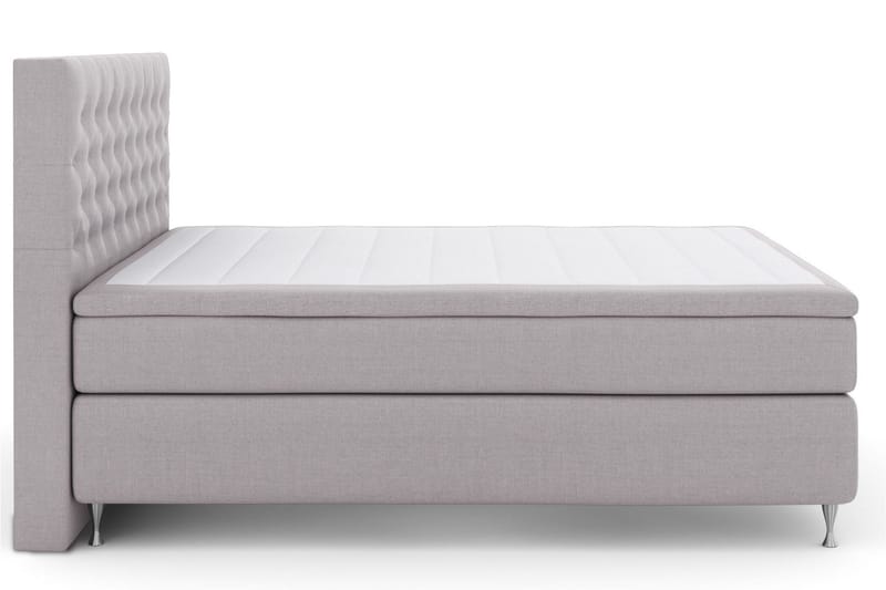 Select No 6 Kontinentalsäng 160x200 Medium Memory/Pocket - Ljusgrå/Silver - Products - Möbler - Säng - Kontinentalsäng