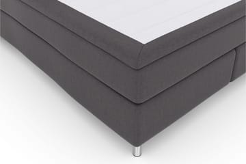Select No 6 Kontinentalsäng 160x200 Medium Watergel - Mörkgrå/Metall - Products - Möbler - Säng - Kontinentalsäng