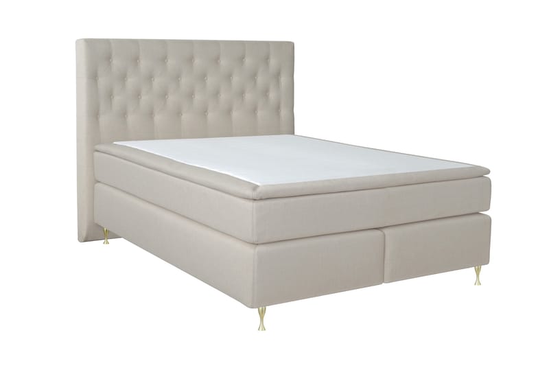 Select No 6 Kontinentalsäng 180x200 Fast Watergel - Beige/Guld - Products - Möbler - Säng - Kontinentalsäng