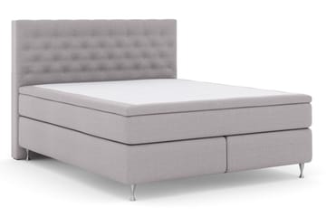 Select No 6 Kontinentalsäng 180x200 Fast Watergel - Ljusgrå/Silver - Products - Möbler - Säng - Kontinentalsäng