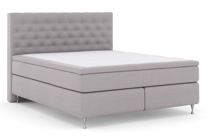 Select No 6 Kontinentalsäng 180x200 Fast Watergel - Ljusgrå/Silver - Products - Möbler - Säng - Kontinentalsäng