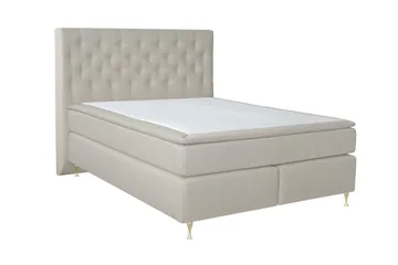 Select No 6 Kontinentalsäng 180x200 Medium Latex/Memory - Beige/Guld - Products - Möbler - Säng - Kontinentalsäng
