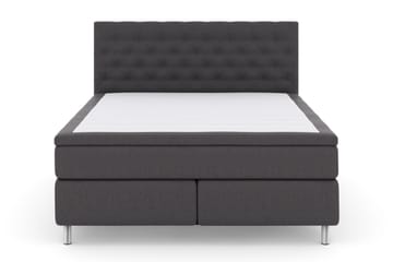 Select No 6 Kontinentalsäng 210x210 Medium Memory/Pocket - Mörkgrå/Metall - Products - Möbler - Säng - Kontinentalsäng