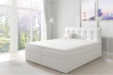 Skaftå Kontinentalsäng 200x200 cm - Svart/Vit - Products - Möbler - Säng - Säng med förvaring