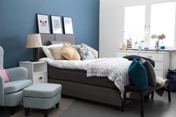 Sundborn Kontinentalsäng 120x200 Valbar - Grå - Products - Möbler - Säng - Enkelsäng