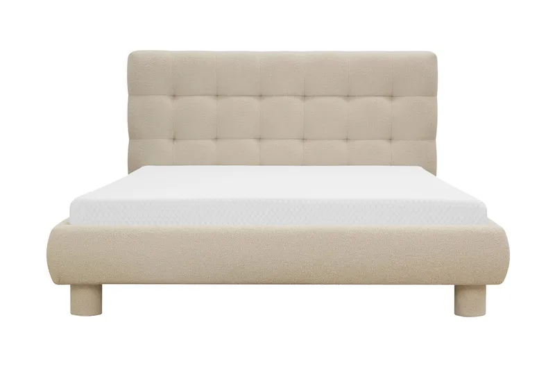 Teddy Komplett Sängpaket Sängram med Madrass 120x200 cm, Beige