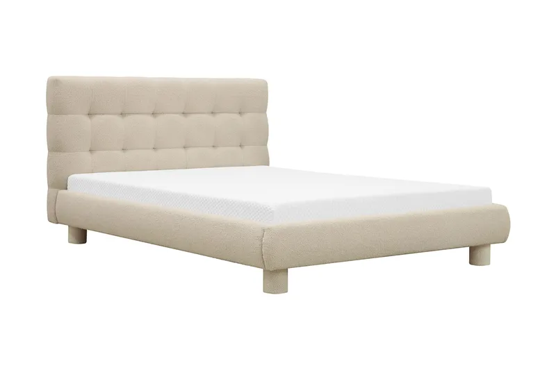 Teddy Komplett Sängpaket Sängram med Madrass 120x200 cm - Beige - Products - Möbler - Säng - Komplett sängpaket