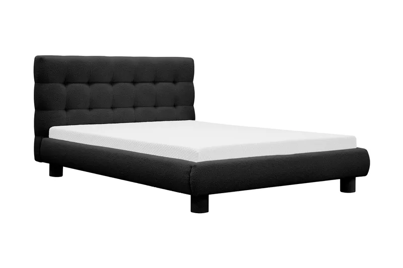 Teddy Komplett Sängpaket Sängram med Madrass 120x200 cm - Svart - Products - Möbler - Säng - Komplett sängpaket