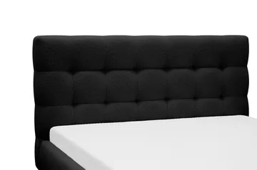 Teddy Komplett Sängpaket Sängram med Madrass 120x200 cm - Svart - Products - Möbler - Säng - Komplett sängpaket