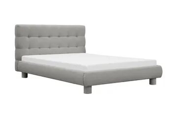 Teddy Komplett Sängpaket Sängram med Madrass 140x200 cm - Grå - Products - Möbler - Säng - Komplett sängpaket