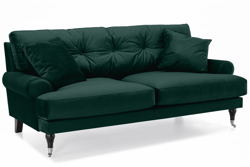 Andrew 2-sits Sammetssoffa - Grön - Products - Möbler - Soffa - 2 sits soffa
