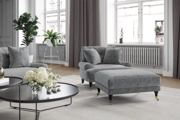 Andrew 2-sits Sammetssoffa - Ljusgrå - Products - Möbler - Soffa - 2 sits soffa