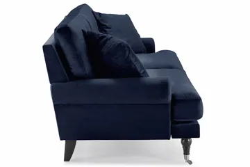 Andrew 3-sits Sammetssoffa - Blå - Products - Möbler - Soffa - 3 sits soffa