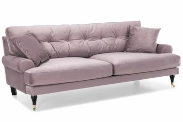 Andrew 3-sits Sammetssoffa - Lila - Products - Möbler - Soffa - 3 sits soffa