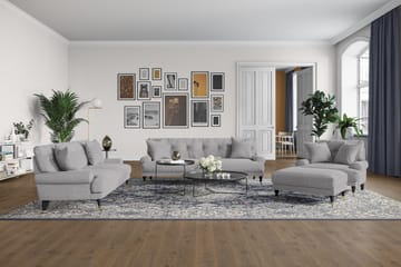 Andrew 3-sits Tygsoffa - Grå - Products - Möbler - Soffa - 3 sits soffa