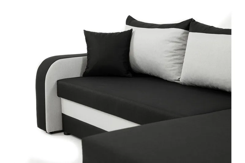 Alvared 3-sits Hörnbäddsoffa Universal - Grå/Vit - Products - Möbler - Soffa - Bäddsoffa - Bäddsoffa divan