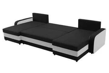 Alvared 4-sits Bäddsoffa med Dubbeldivan med Förvaring - Röd - Products - Möbler - Soffa - Bäddsoffa - U bäddsoffa