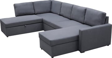 Bäddsoffa Dream U-form - Mörkgrå - Products - Möbler - Soffa - Bäddsoffa - U bäddsoffa