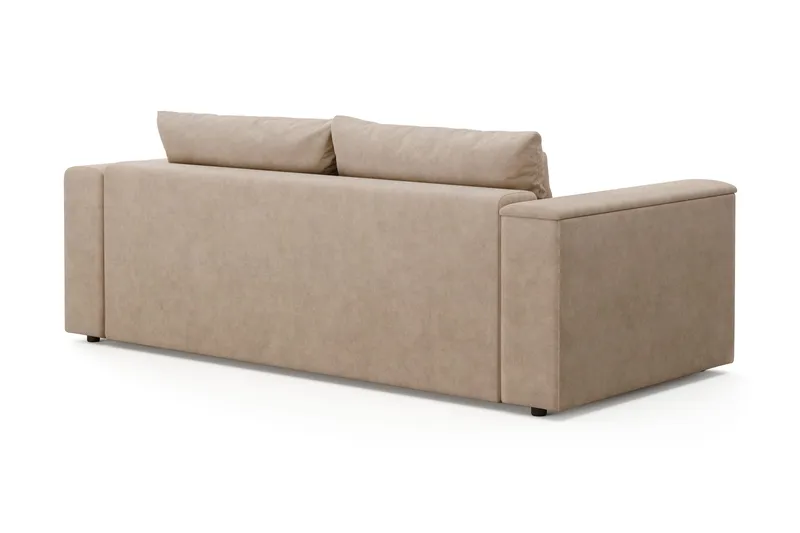 Bergen Djup 3-sits Bäddsoffa med förvaring - Beige - Products - Möbler - Soffa - Bäddsoffa - 3 sits bäddsoffa