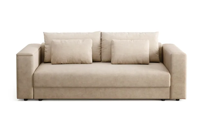 Bergen Djup 3-sits Bäddsoffa med förvaring, Beige