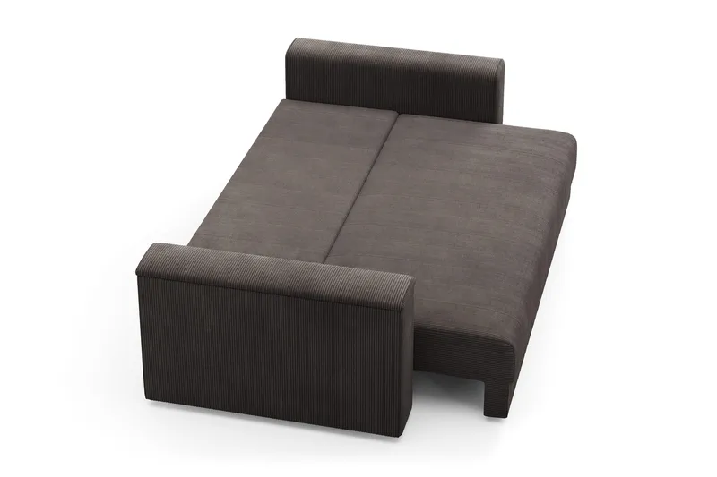 Bergen Djup 3-sits Bäddsoffa med förvaring - Brown - Products - Möbler - Soffa - Bäddsoffa - 3 sits bäddsoffa