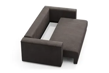 Bergen Djup 3-sits Bäddsoffa med förvaring - Brown - Products - Möbler - Soffa - Bäddsoffa - 3 sits bäddsoffa