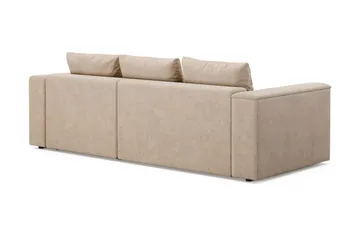 Bergen Djup 3-sits Bäddsoffa med vändbar divan och förvaring - Beige - Products - Möbler - Soffa - Bäddsoffa - Bäddsoffa divan