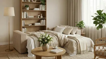 Bergen Djup 3-sits Bäddsoffa med vändbar divan och förvaring - Beige - Products - Möbler - Soffa - Bäddsoffa - Bäddsoffa divan