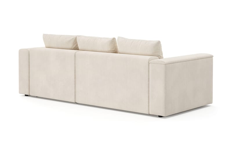 Bergen Djup 3-sits Bäddsoffa med vändbar divan och förvaring - Beige - Products - Möbler - Soffa - Bäddsoffa - Bäddsoffa divan
