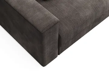Bergen Extra djup 3-sits Bäddsoffa med Bäddmadrass i Polyesterskum Vändbar Sommar- & Vintersida och Tvättbar klädsel - Mörkgrå - Products - Möbler - Soffa - Bäddsoffa - 3 sits bäddsoffa