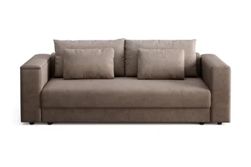 7 cm Mjuk/Medium Polyeterskum, Vändbar Sommar- & Vintersida, Tvättbar Klädsel - Beige