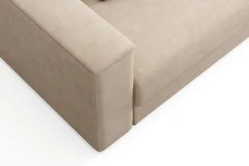 Bergen Extra djup 3-sits Bäddsoffa med Bäddmadrass i Polyesterskum Vändbar Sommar- & Vintersida och Tvättbar klädsel - Brun Tyg - Products - Möbler - Soffa - Bäddsoffa - 3 sits bäddsoffa