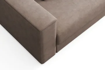 Bergen Extra djup 3-sits Bäddsoffa med Divan och Bäddmadrass i Polyesterskum och Tvättbar klädsel - Beige Tyg - Products - Möbler - Soffa - Bäddsoffa - Bäddsoffa divan