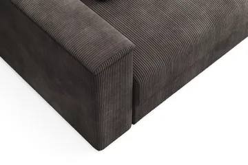 Bergen Extra Djup 3-sits Bäddsoffa med vändbar divan och förvaring i manchester - Mörkgrå - Products - Möbler - Soffa - Bäddsoffa - Bäddsoffa divan