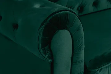 Chesterfield Lyx 3-sits Framåtbäddad bäddsoffa i sammet - Mörkgrön / Grön - Products - Möbler - Soffa - Bäddsoffa - 3 sits bäddsoffa