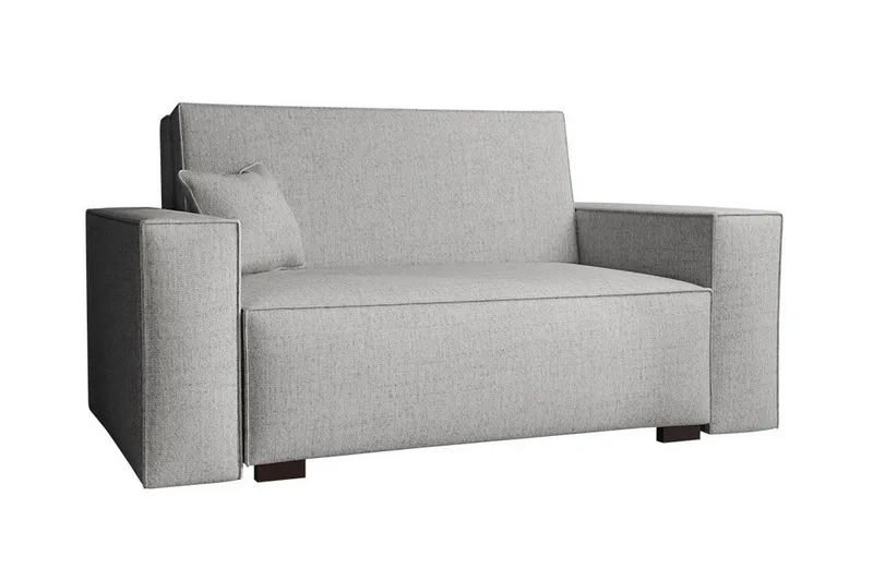 Denegal 2-sits liten bäddsoffa i Tyg - Grå - Products - Möbler - Soffa - Bäddsoffa - 2 sits bäddsoffa