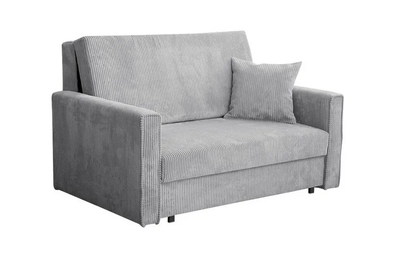 Denegal 2-sits liten bäddsoffa i Tyg, Grå