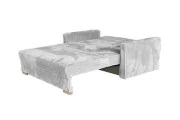 Denegal 2-sits liten bäddsoffa i Plysch - Beige - Products - Möbler - Soffa - Bäddsoffa - 2 sits bäddsoffa