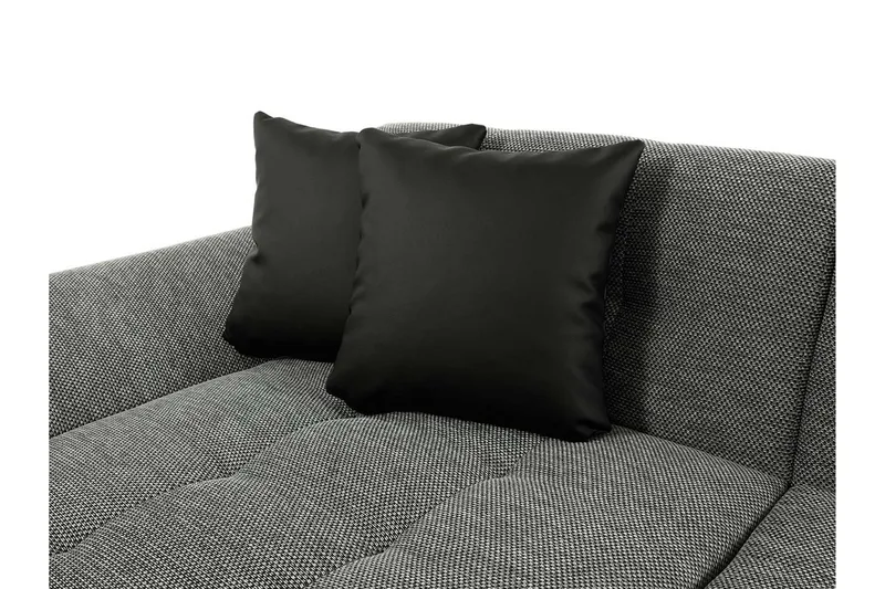 Dewitt 3-sits Bäddsoffa - Svart - Products - Möbler - Soffa - Bäddsoffa - U bäddsoffa