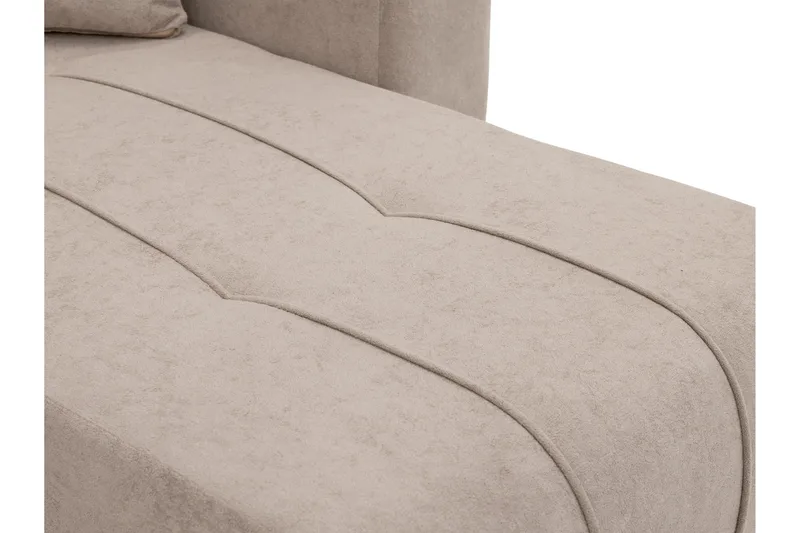 Flo Bäddsoffa Dubbeldivan 4-sits i Plysch - Vit - Products - Möbler - Soffa - Bäddsoffa - U bäddsoffa